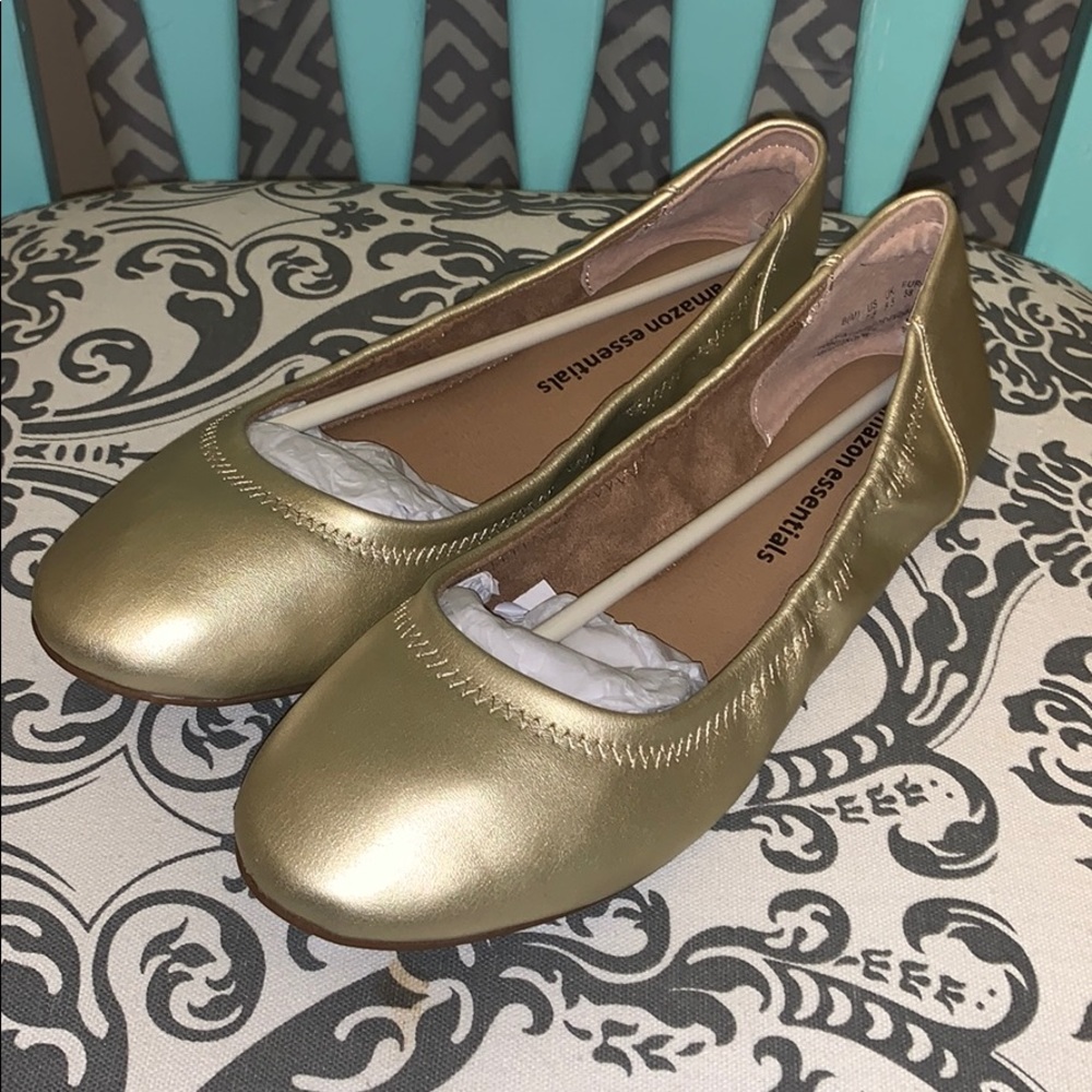 New❣️Gold Flats
